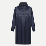 Blue VeðurRó rain poncho – front view
