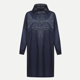 Blue VeðurRó rain poncho – front view